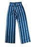 MSGM 100% Silk Stripes Green Silk Pants Size 27 waist - photo 2