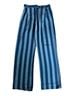 MSGM 100% Silk Stripes Green Silk Pants Size 27 waist - photo 1