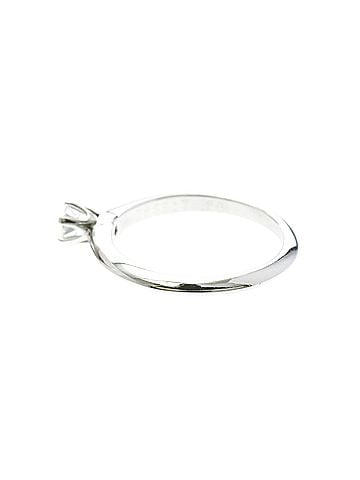 Tiffany & Co. Tiffany Solitaire Diamond Ring Platinum Fashion Diamond Band Ring Carat/0.2 Silver (view 2)