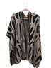 Chico's Print Black Gray Poncho One size - photo 2