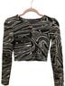 Zara Print Black White Casual Sweaters Size S - photo 1