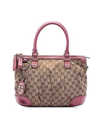 Gucci GG Canvas Sukey Satchel (view 1)