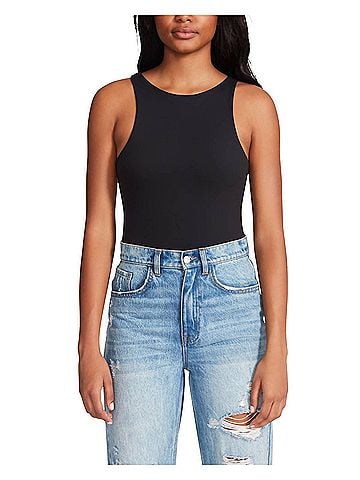 Steve Madden Nico Bodysuit in Black (view 2)