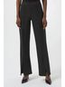 Joseph Ribkoff Solid Black Split Front Twill Pull On Straight Pants in Black Size 10 - photo 2