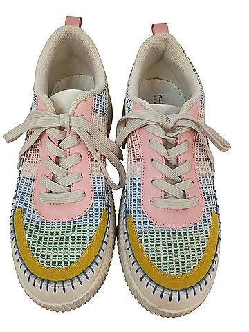 Nicole Miller Patchwork Sneakers (view 1)