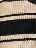 Sanctuary 100% Polyester Stripes Black Ivory Tan Pullover Sweater Size XS - photo 3