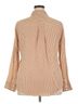 SPANX 100% Silk Stripes Tan Spanx Long Sleeve Silk Top Size 3X - photo 2