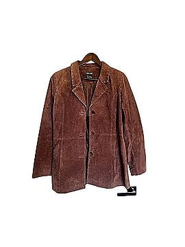 Wet Seal Suede Leather Jacket Jacket (view 2)