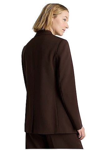 Quince Stretch Crepe Double-Breasted Blazer Jacket (view 2)