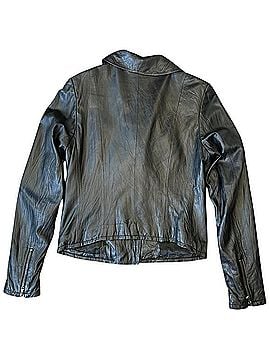 Paige Black Label Classic Leather Moto Jacket Jacket (view 2)