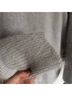 Nina Ricci 56% Angora 28% Wool 14% Polyamide 2% Cashmere 100% Silk Gray Pullover Sweater Size L - photo 8