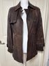 Calvin Klein 100% Leather Brown Leather Jacket Size S - photo 4