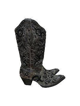 Corral Boots Distressed Leather Studded Western Boots (view 2)