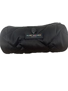 Kurt Geiger Black Quilted Toiletry Pouch Makeup Bag (view 1)