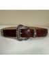 Brighton 100% Leather Brown Black Belt Size 30 - photo 4