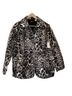 Chico's 100% Polyester Animal Print Black White Jacket Size L - photo 1