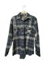 Freedom Foundry Plaid Blue Gray Green Button-Down Shirt Size S - photo 1