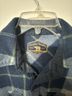 Freedom Foundry Plaid Blue Gray Green Button-Down Shirt Size S - photo 3