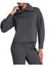 SPANX Air Essentials Brushed Collar Sweatshirt Long Sleeve Top - photo 1