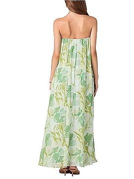 Astr The Label Strapless Green Floral Maxi Dress Casual Dress (view 2)