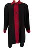 Mario De Pinto Color Block Black Red Coat Size 2X - photo 1