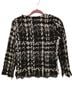 Haute Rogue Checkered-gingham Black White Gray Pullover Sweater Size S - photo 2