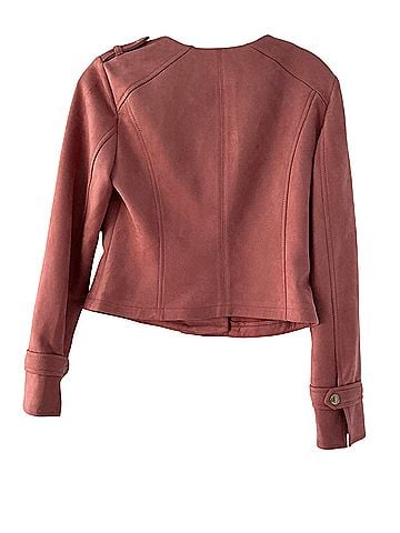White House Black Market Ultra Suede Moto, Blazer (view 2)