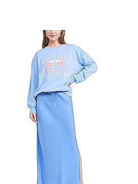 Madewell Cornflower Blue Drawstring Maxi Slip Skirt Casual Skirt (view 2)