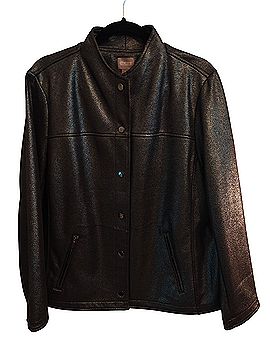 Chico's Faux Leather Jacket (view 1)