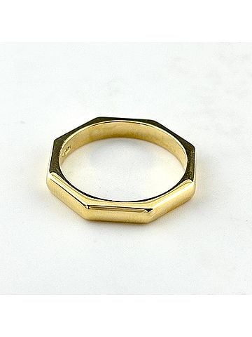 Bvlgari Bulgari BVLGARI Octagon YG Yellow Gold Ring 750 Women's (view 2)