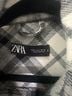 Zara Plaid Black White Gray Button-Down Shirt Size S - photo 3