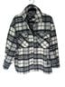 Zara Plaid Black White Gray Button-Down Shirt Size S - photo 1