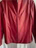Worthington 100% Leather 100% Polyester Solid Red Jacket Size S - photo 8
