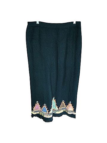 Double D Ranch Embellished Western Wool Skirt (view 1)