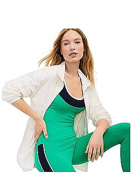 Ann Taylor LOFT Lou &amp; Grey Funnel Neck Anorak Windbreaker Windbreaker (view 2)