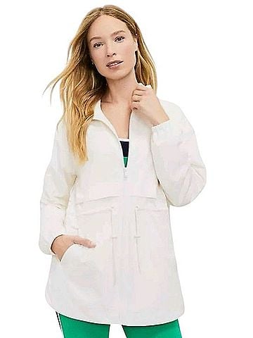 Ann Taylor LOFT Lou &amp; Grey Funnel Neck Anorak Windbreaker Windbreaker (view 1)
