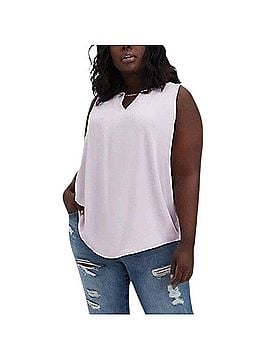 Torrid Crepe Gold Chain Detail Sleeveless Tank Top Tank Top (view 1)