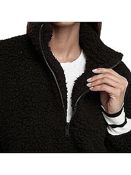 Express One Eleven Half Zip Sherpa Fleece Varsity Pullover Jacket Jacket (view 2)