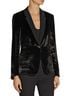 Rag & Bone 82% Rayon 18% Silk 60% Tricot 31% Polyester 100% Bamboo Black Blazer Size 2 - photo 1