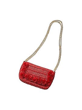 Loft 8 Pom Pom Crossbody Straw Woven Crossbody Bag (view 1)