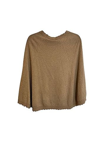 Minnie Rose Cashmere Raw Edge Cape Poncho (view 2)