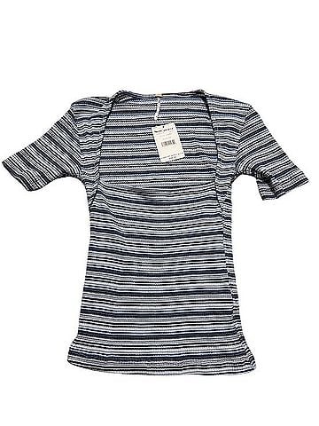 Free People Striped Square-Neck Short Sleeve T-Shirt (view 2)