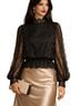 Express 100% Polyester Black Long Sleeve Blouse Size M - photo 1