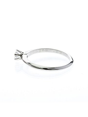Tiffany & Co. Tiffany Solitaire Diamond Ring Platinum Fashion Diamond Band Ring Carat/0.23 Silver (view 2)