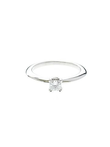 Tiffany & Co. Tiffany Solitaire Diamond Ring Platinum Fashion Diamond Band Ring Carat/0.22 Silver (view 1)