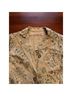 Johnny Was 100% Cotton Floral Paisley Brown Denim Jacket Size S - photo 3