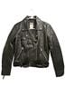 Zara Black Leather Jacket Size L - photo 1