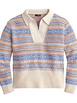 J.Crew Collared Fair Isle Pullover Sweater (view 1)