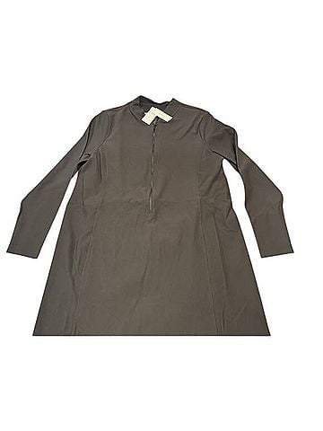 SPANX Rib Half Zip Long Sleeve Dress Casual Dress (view 1)