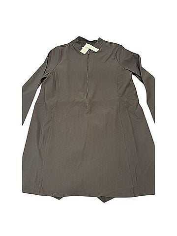 SPANX Rib Half Zip Long Sleeve Dress Casual Dress (view 2)